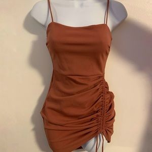 Size ‘S’ DUSTY ROSE PINK BODYCON DRESS - Asymmetrical